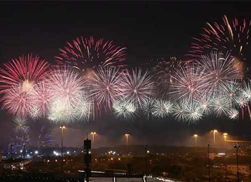 鸡泽县焰火晚会